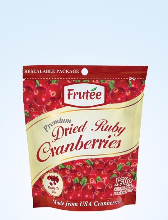 Frutee Dried Ruby Cranberries  170g